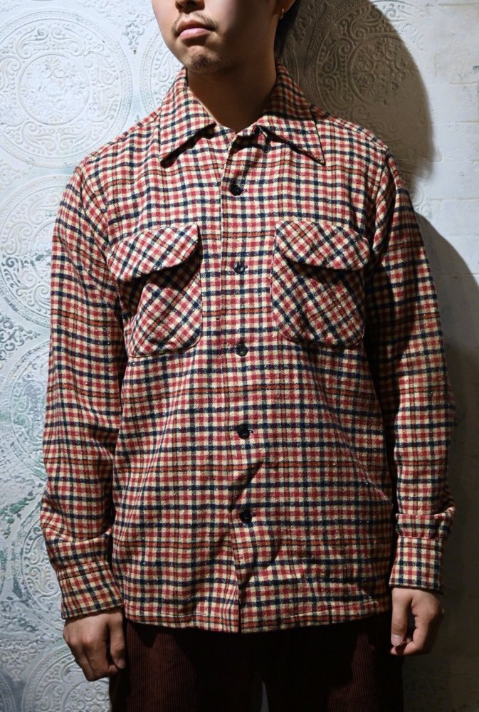 us 1970's "Pendleton" wool check shirt