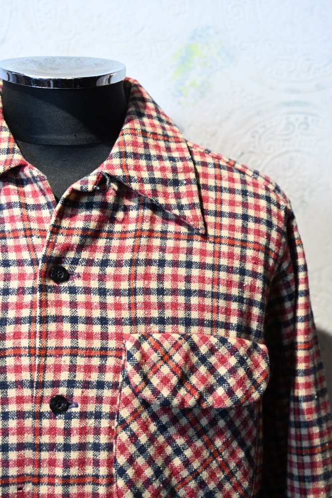 us 1970's "Pendleton" wool check shirt