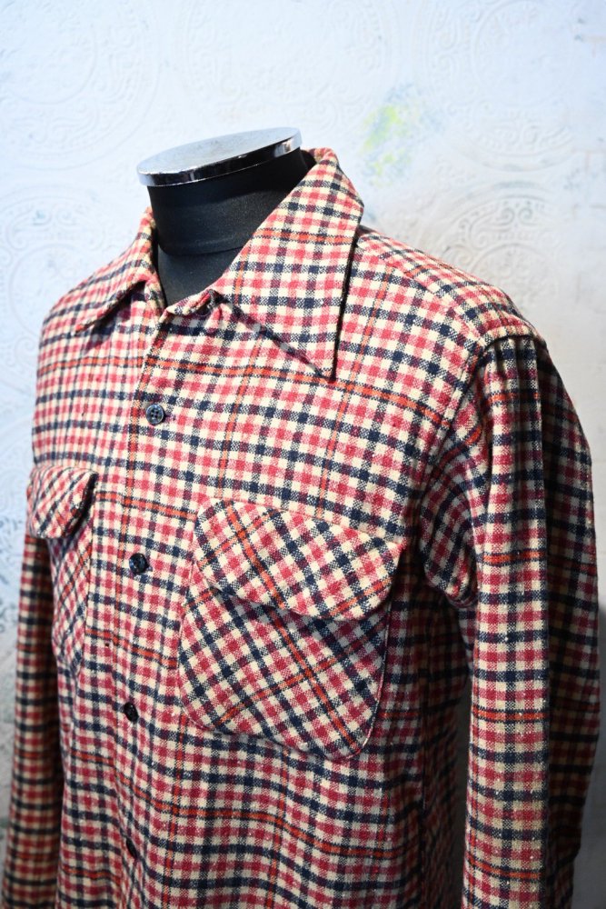 us 1970's "Pendleton" wool check shirt