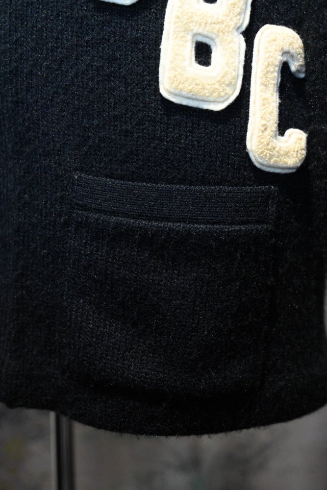 us 1960's black lettered cardigan 