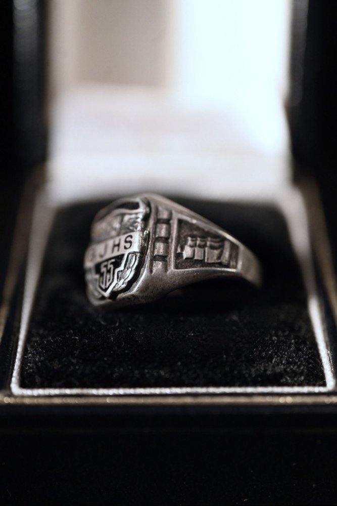 us 1950's silver college ring