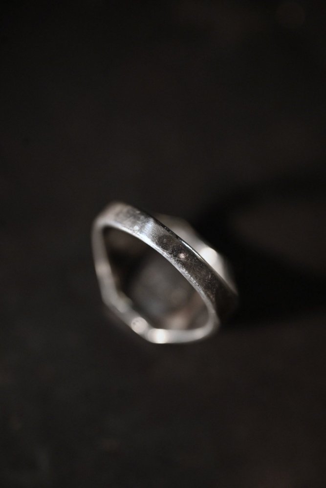 us 1950's silver college ring