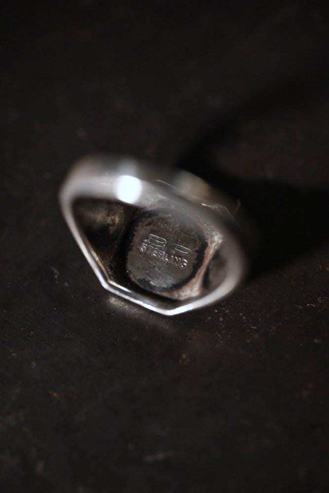 us 1950's silver college ring