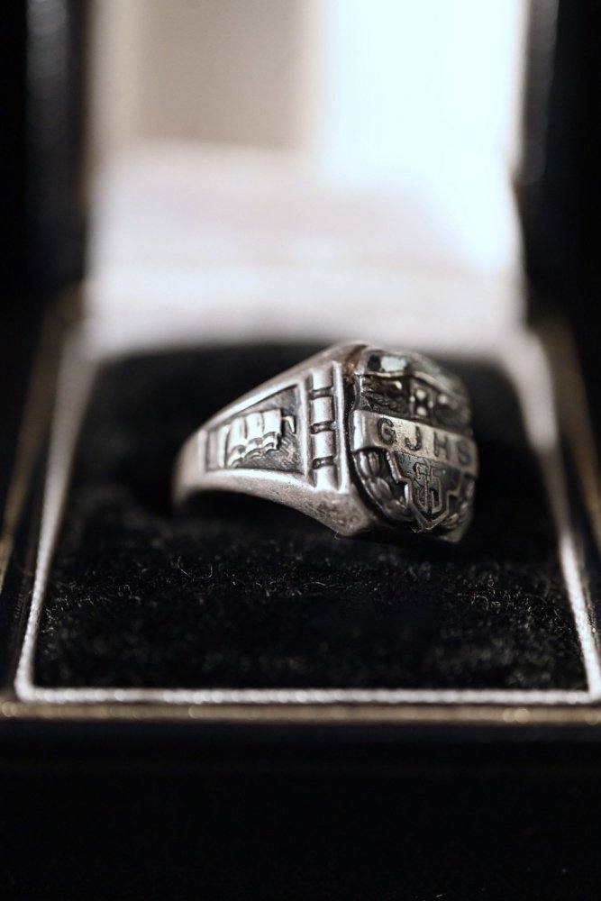 us 1950's silver college ring