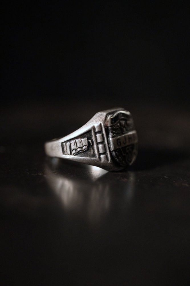 us 1950's silver college ring