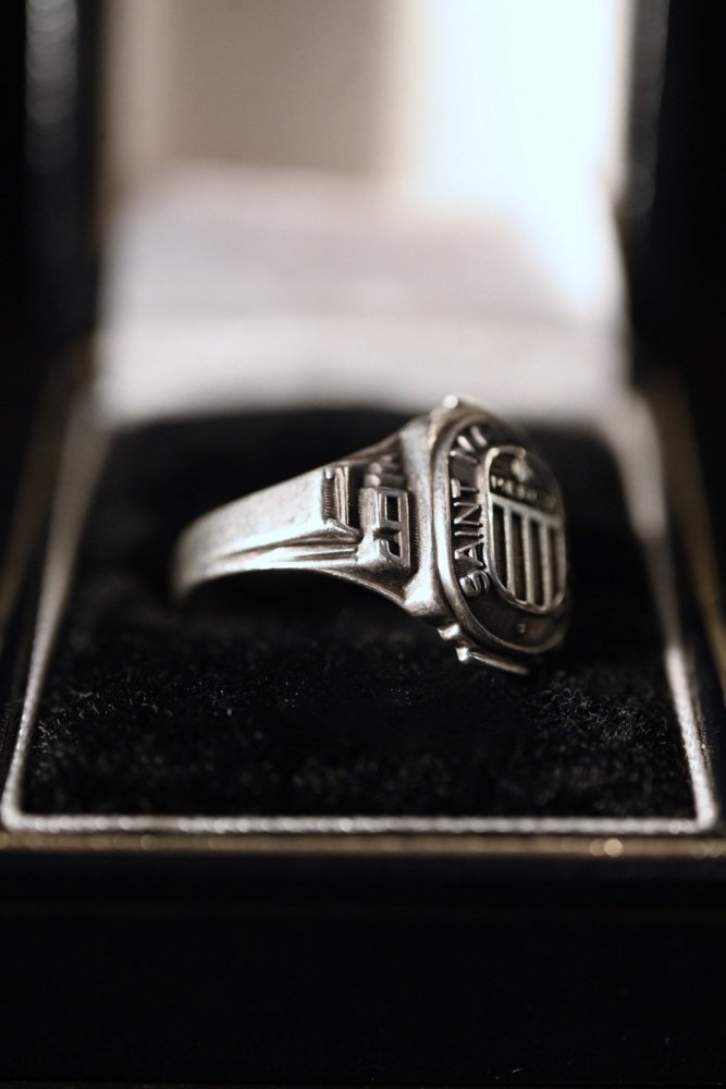 us 1960's silver college ring