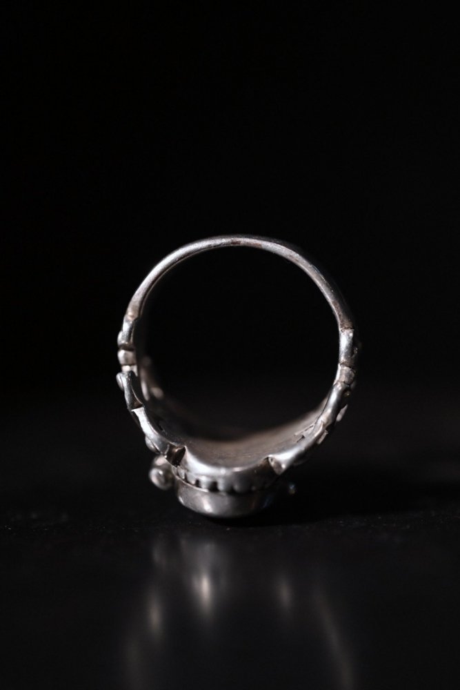 Vintage silver poison ring