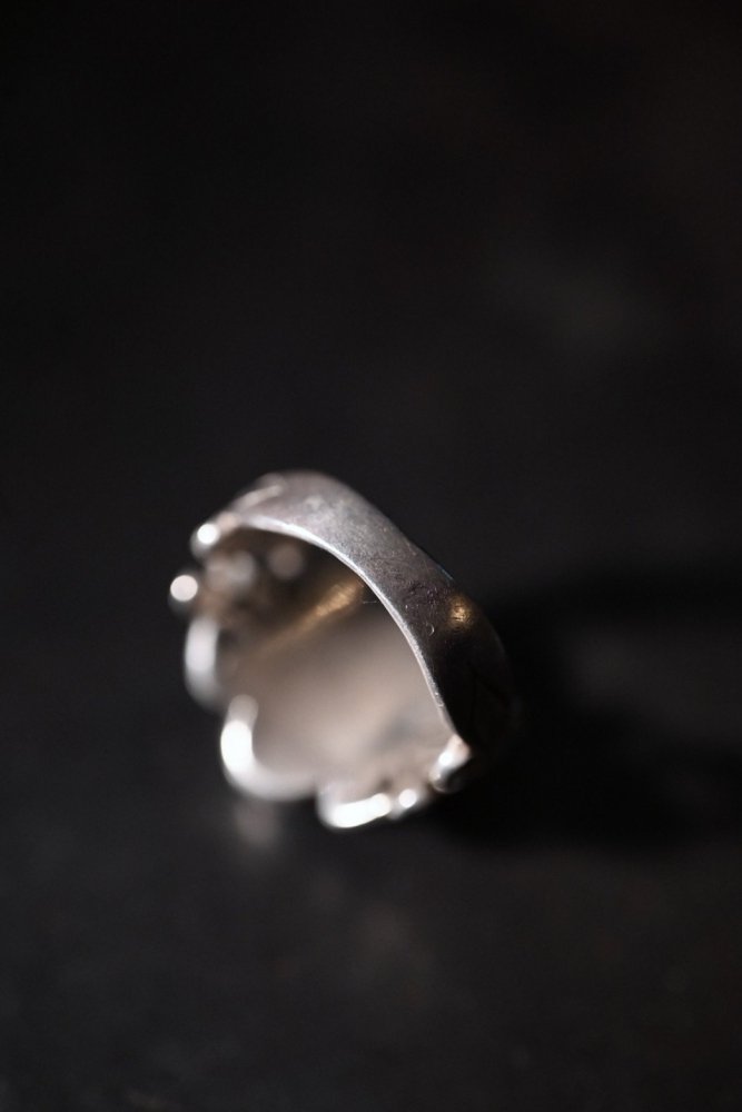 Vintage silver poison ring