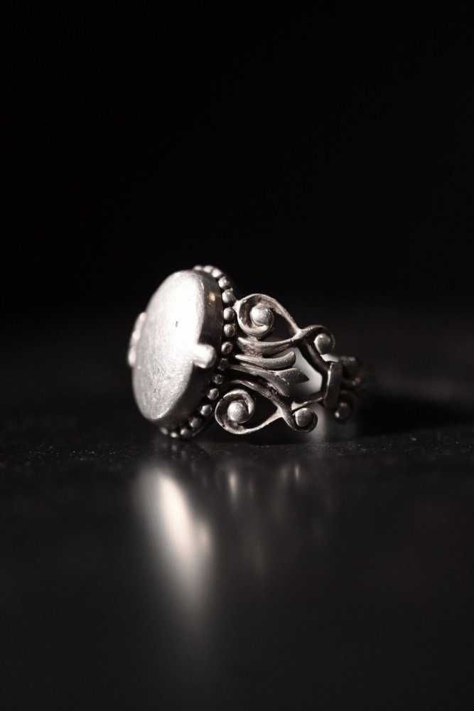 Vintage silver poison ring