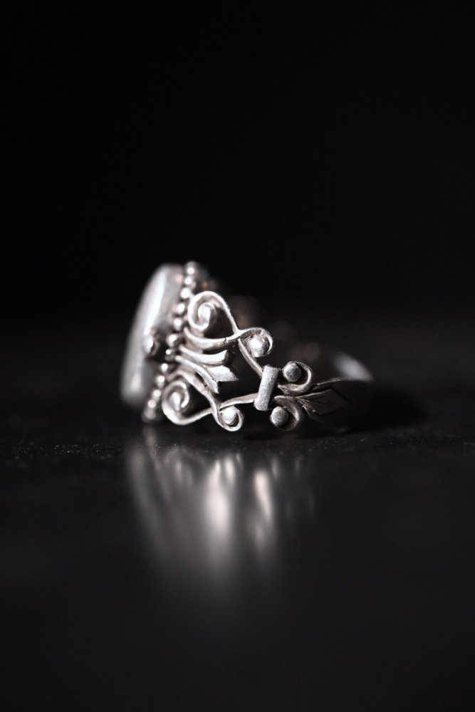 Vintage silver poison ring