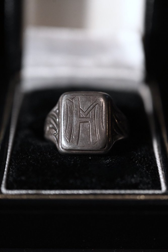 ~1940's silver 835 signet ring