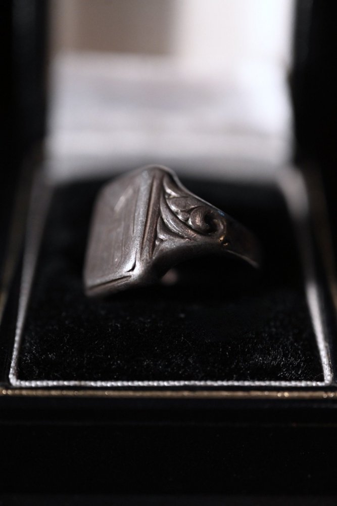 ~1940's silver 835 signet ring