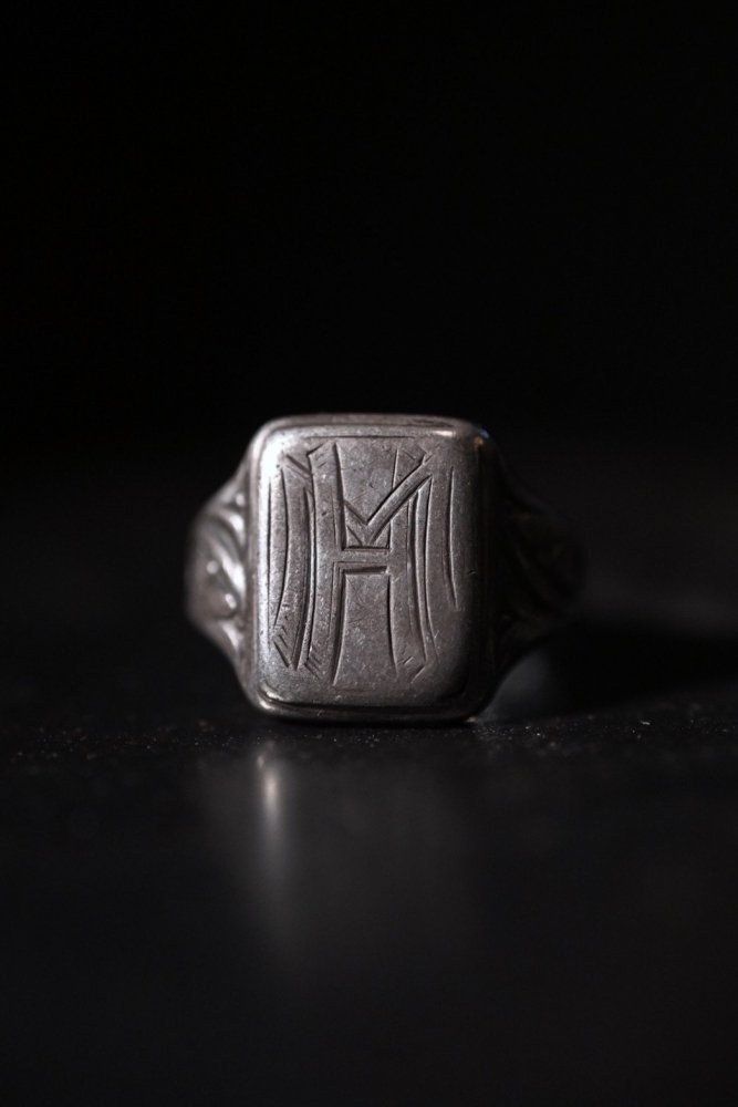 ~1940's silver 835 signet ring