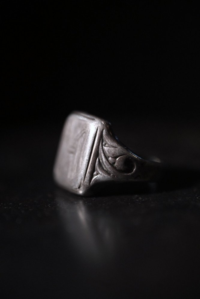 ~1940's silver 835 signet ring