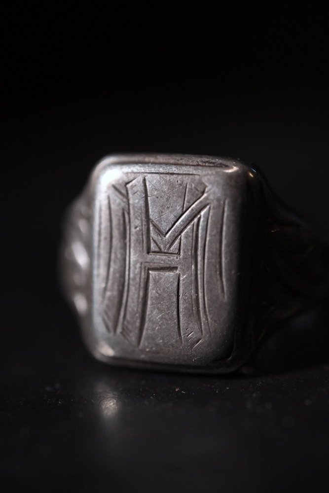 ~1940's silver 835 signet ring