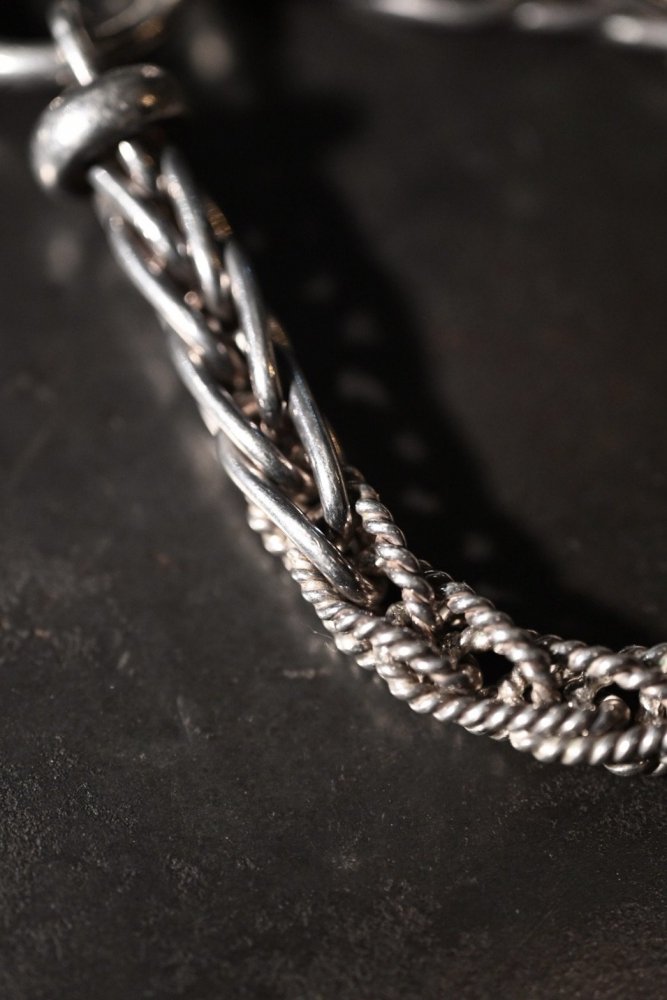 Vintage heavy silver chain bracelet