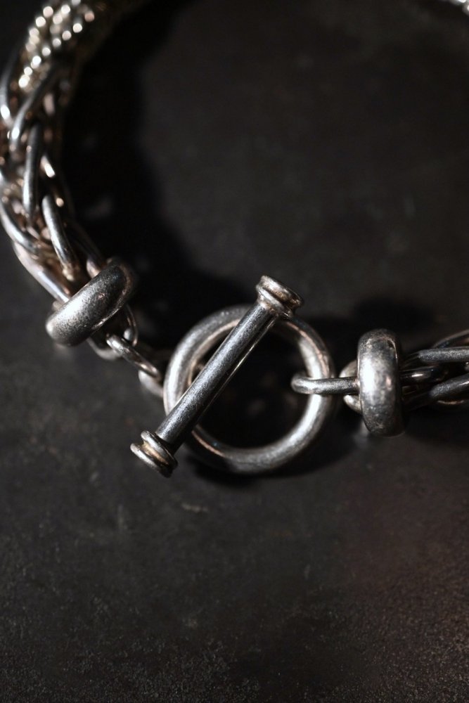 Vintage heavy silver chain bracelet