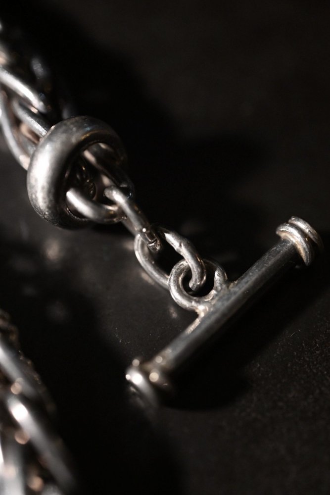 Vintage heavy silver chain bracelet