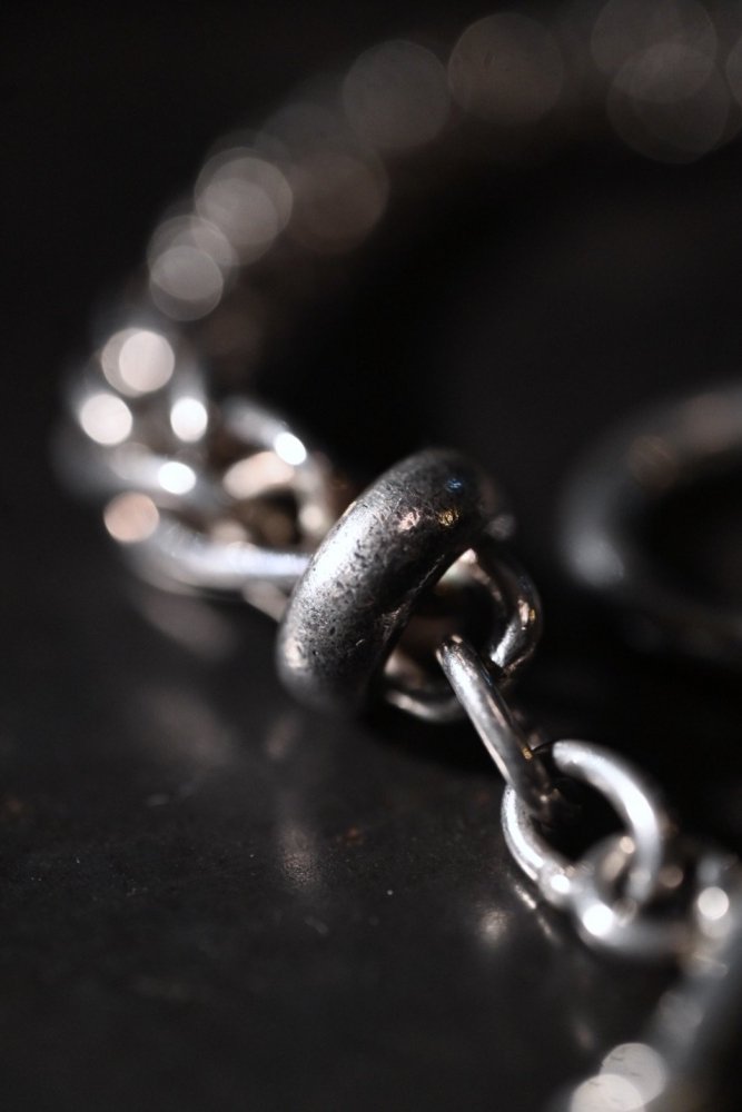 Vintage heavy silver chain bracelet