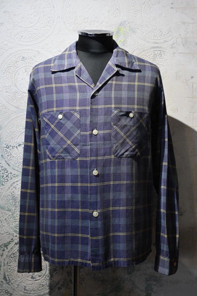 us 1950's cotton check shirt