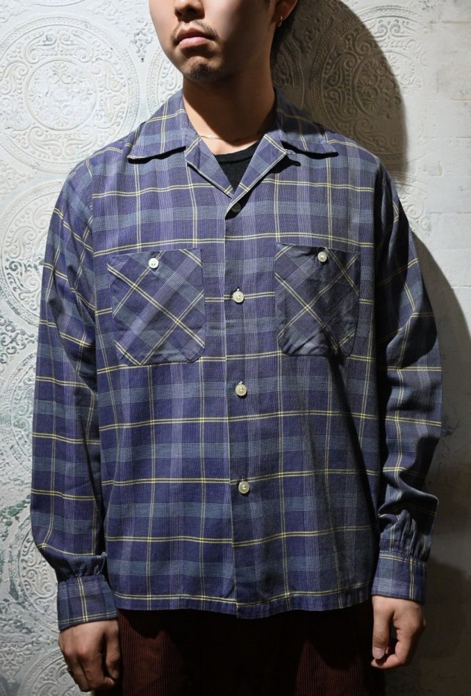 us 1950's cotton check shirt