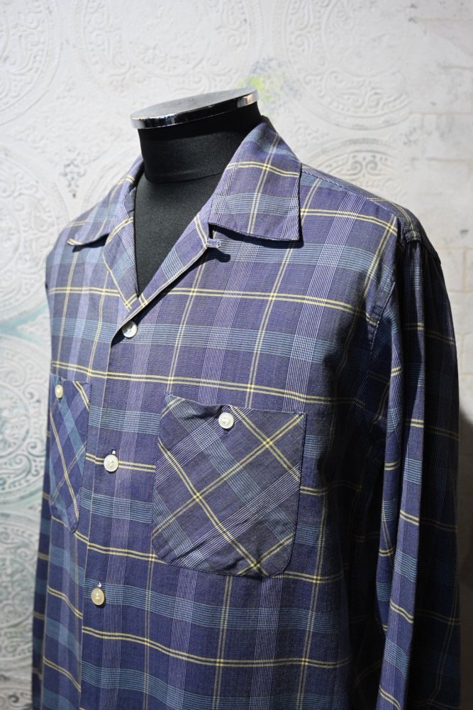 us 1950's cotton check shirt