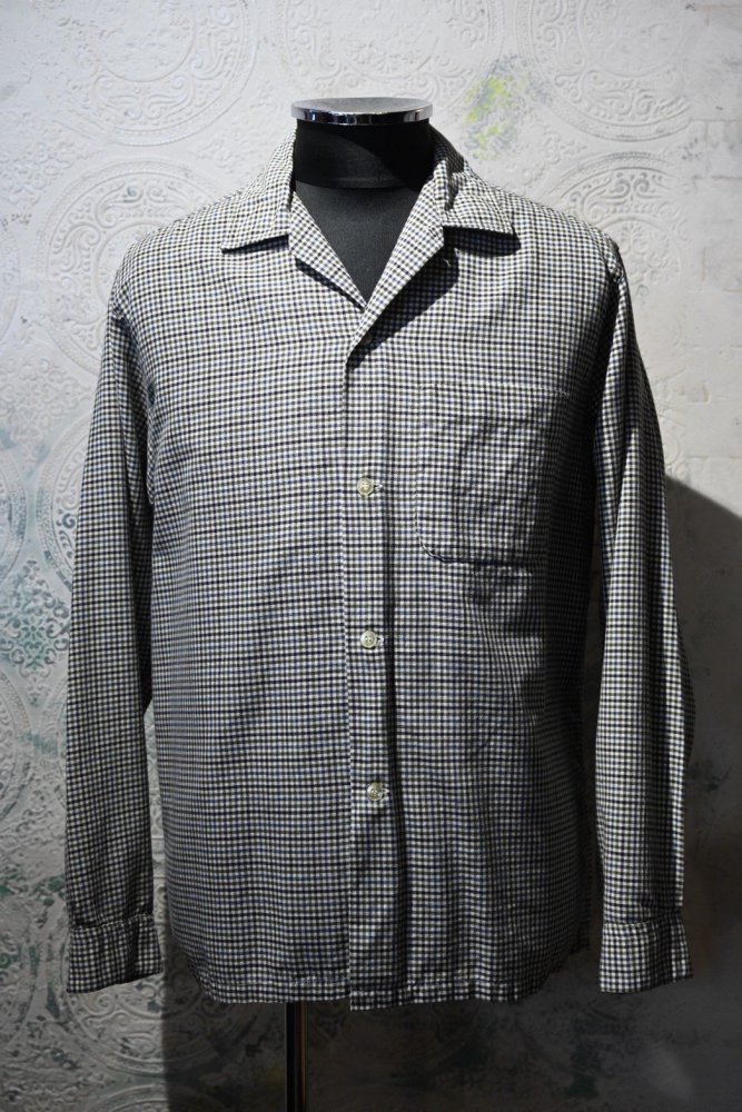 us 1960's cotton gingham check shirt