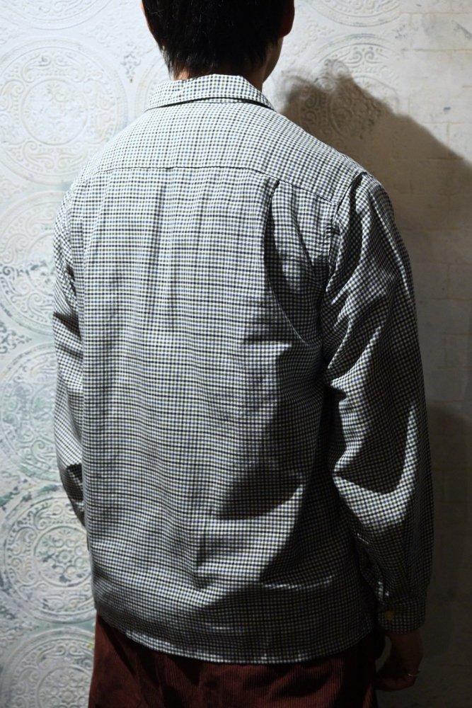 us 1960's cotton gingham check shirt