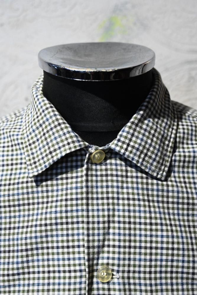 us 1960's cotton gingham check shirt