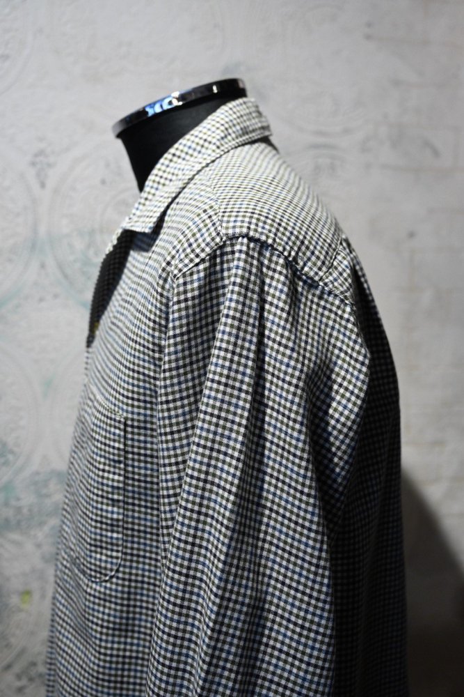 us 1960's cotton gingham check shirt