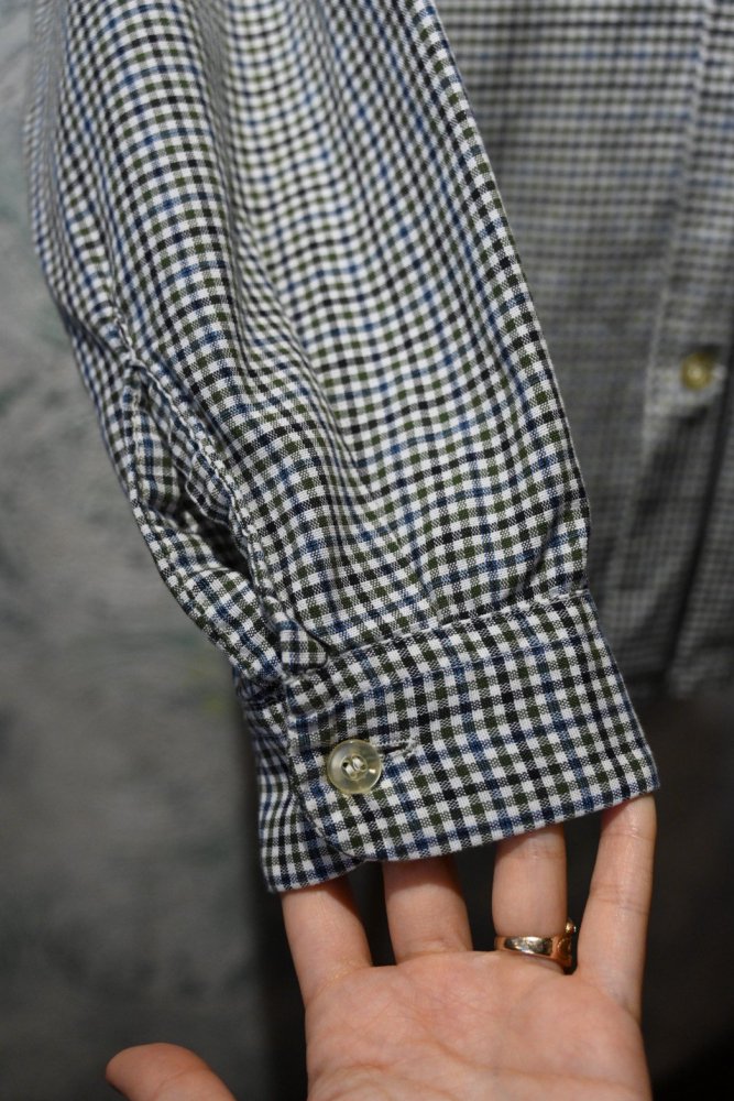 us 1960's cotton gingham check shirt