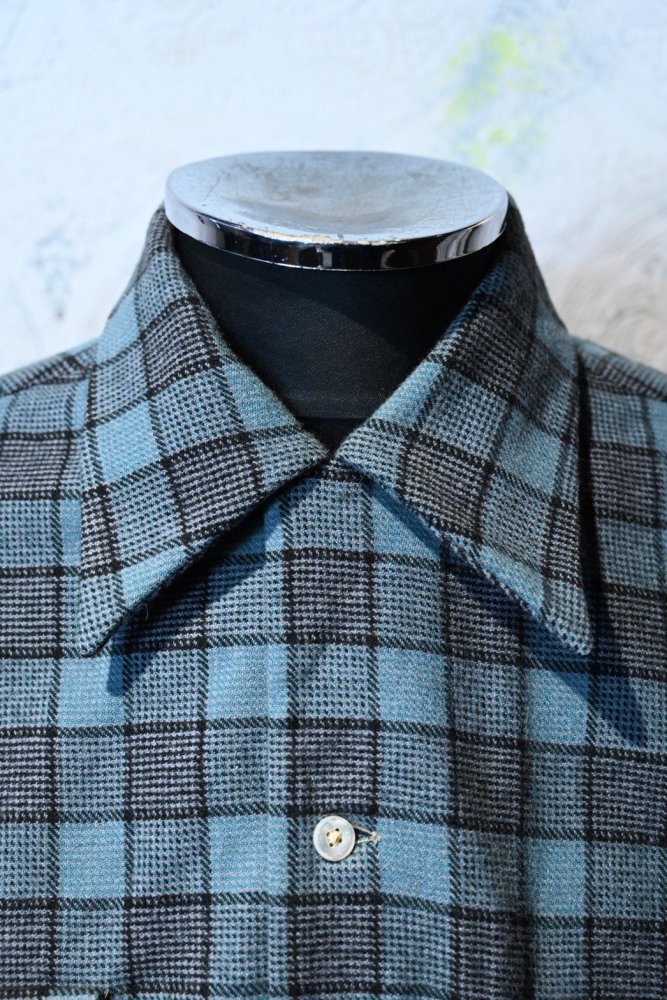 us 1950's~ "Brooks Brothers" wool shirt