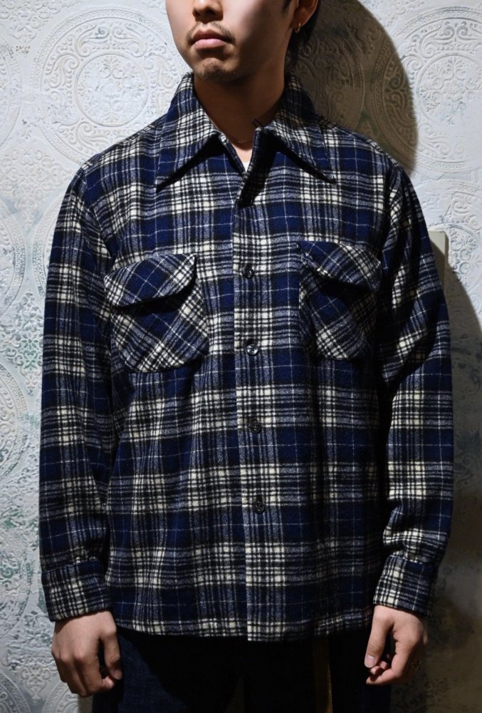 us 1970's "Pendleton" wool check shirt