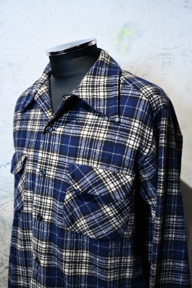 us 1970's "Pendleton" wool check shirt