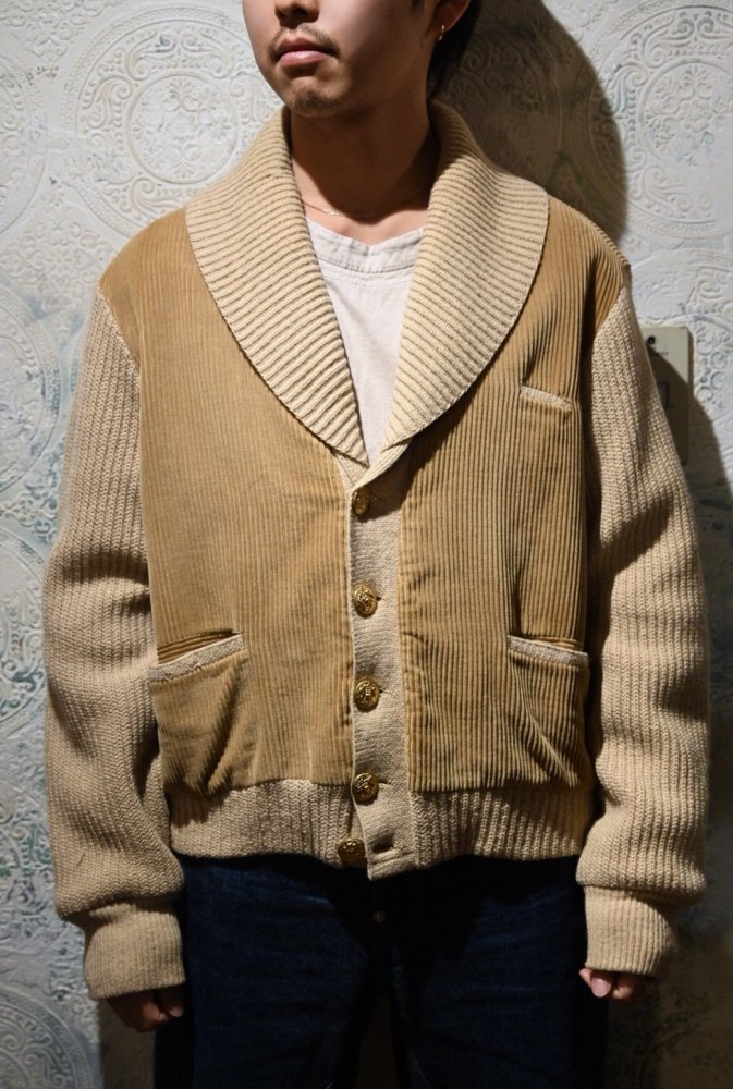 us 1960's "Mcgregor" corduroy  knit jacket