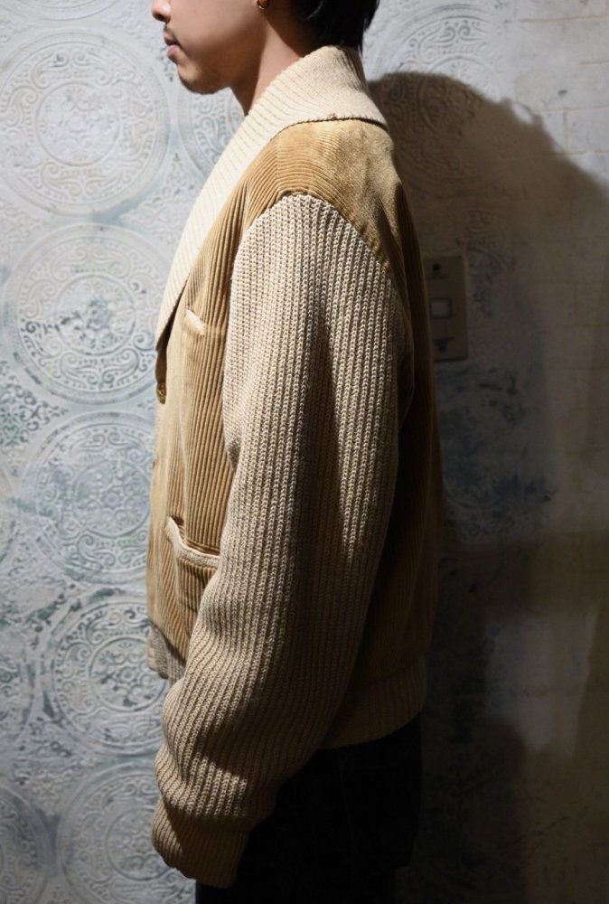 us 1960's "Mcgregor" corduroy  knit jacket