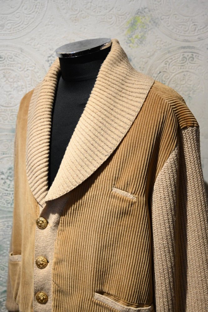 us 1960's "Mcgregor" corduroy  knit jacket