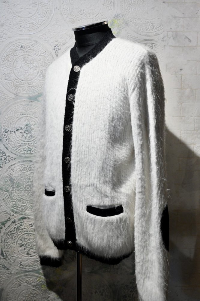 us 1960's acrylic shaggy cardigan