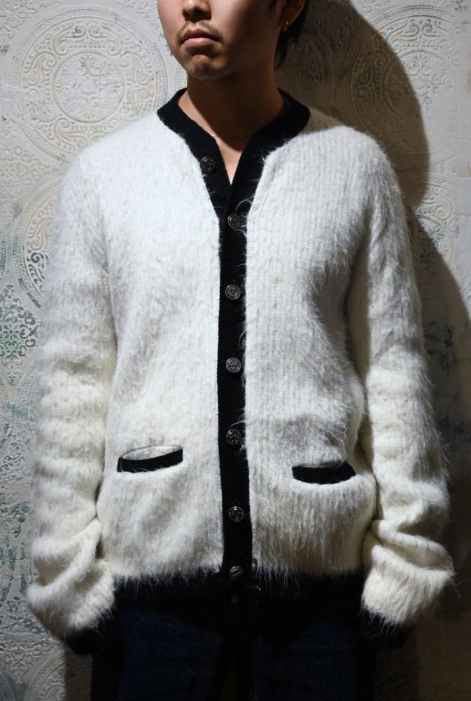 us 1960's acrylic shaggy cardigan