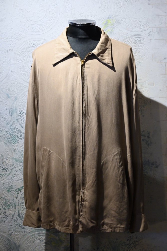 us 1950's rayon gabardine jacket