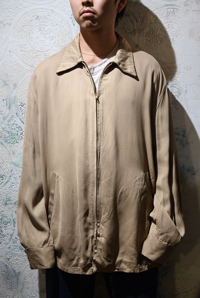 us 1950's rayon gabardine jacket