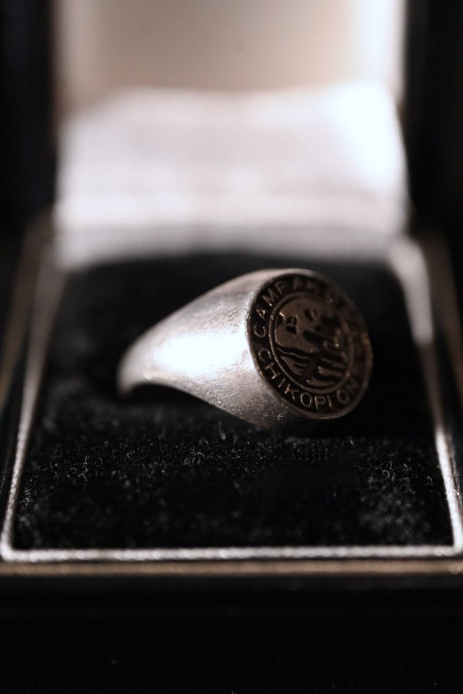 Mid 20th "Camp Ak-O-Mak" silver ring