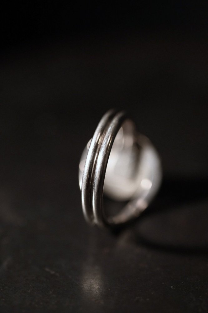 Vintage modern design silver ring