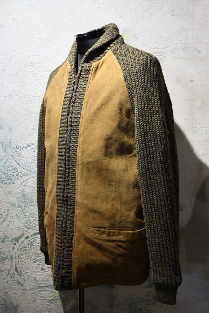 us 1960's "Mcgregor" knit  nubuck jacket