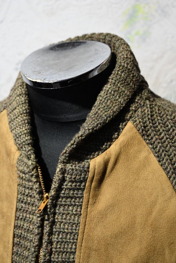 us 1960's "Mcgregor" knit  nubuck jacket