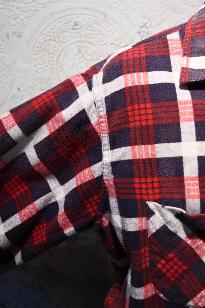 us 1950's~ "Shirt Jac" cotton flannel shirt