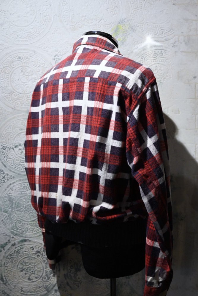 us 1950's~ "Shirt Jac" cotton flannel shirt