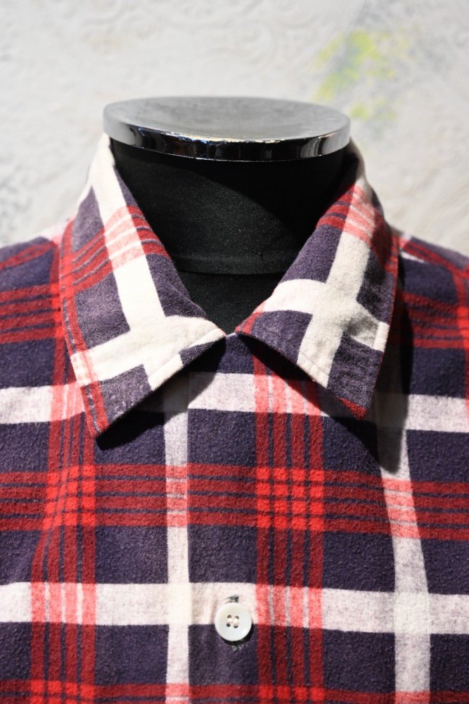 us 1950's~ "Shirt Jac" cotton flannel shirt