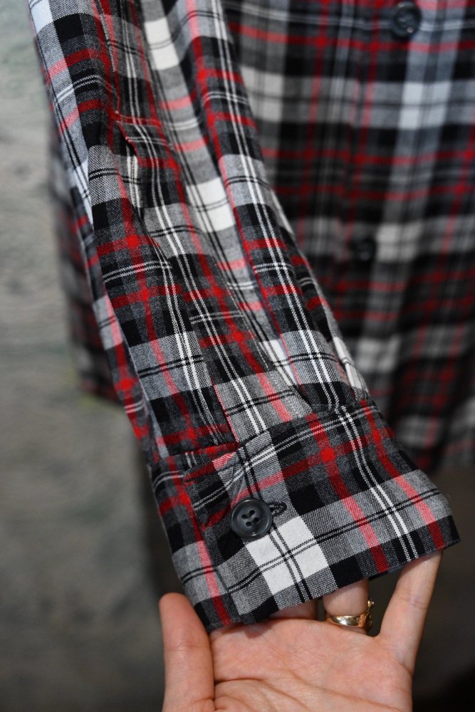 us 1960's "GERSTL" rayon check shirt