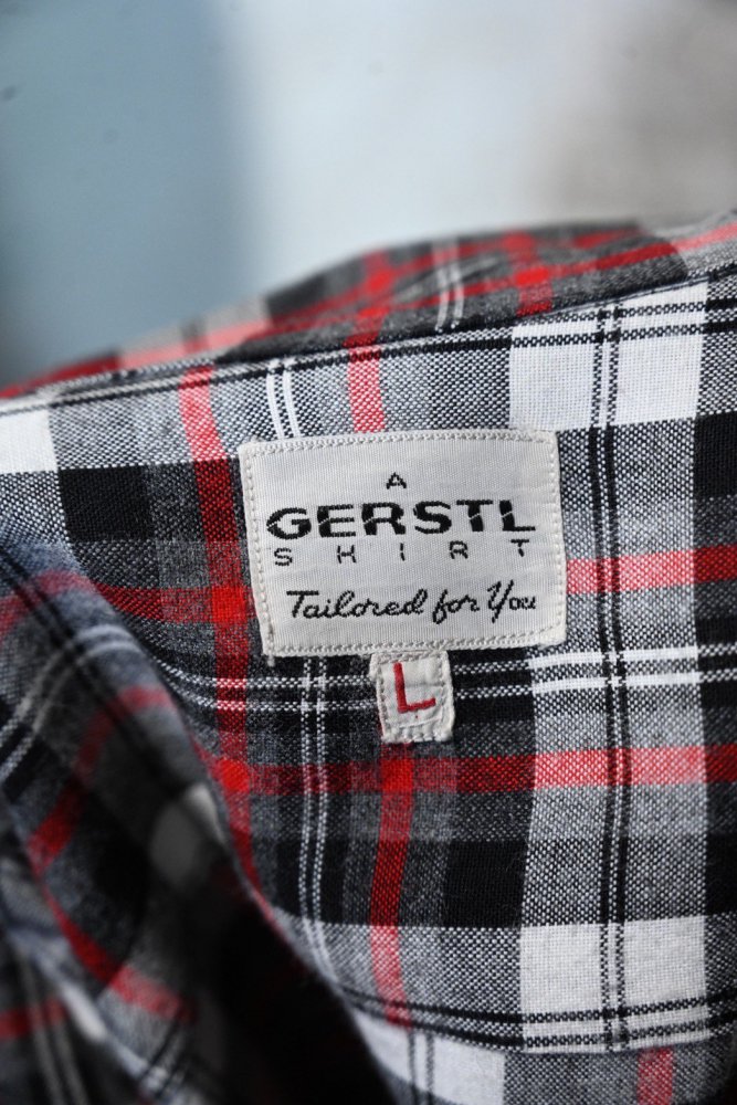 us 1960's "GERSTL" rayon check shirt